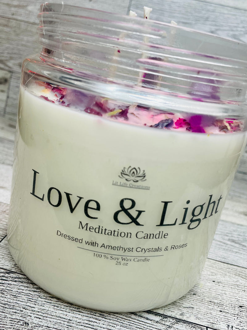 Love and Light Meditation Candle
