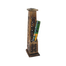 WOODEN INCENSE TOWER 11″  With door