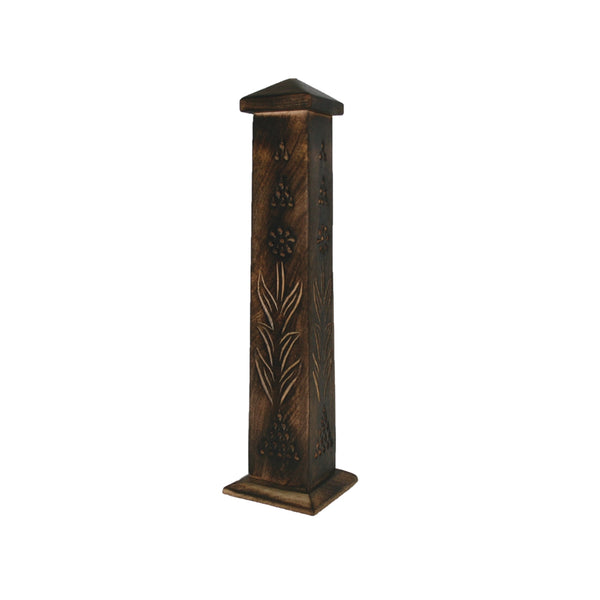 WOODEN INCENSE TOWER 11″