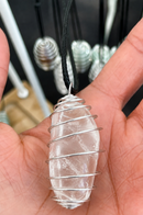 Kalung Kristal Sangkar (Kuarsa Bening)