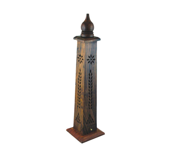 WOODEN INCENSE TOWER 19″