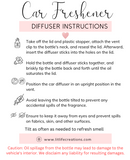 Car Freshies (Vent Clip) with Refil