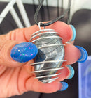 Cage Crystal Necklace (Hematite)