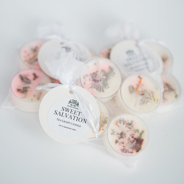 Sweet Salvation Meditation Tea Light Candle