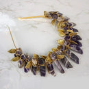 Retro Moon Crown Crystal Metal Hair Band