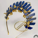 Retro Moon Crown Crystal Metal Hair Band