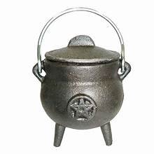Large Cauldron Cast Iron Pot-Burning Herbs