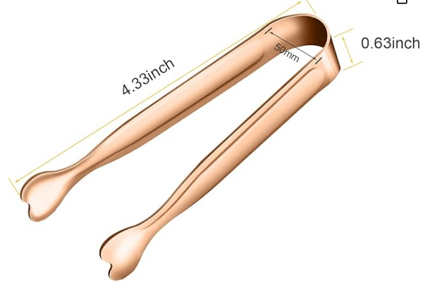 Mini Tongs for Charclo burning-Stainless Steel