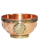 Copper Flower of Life Offering Bowl