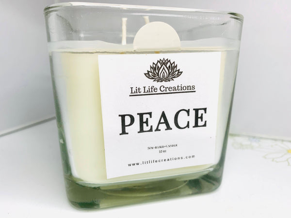 PEACE ( 2 Lilin Sumbu) Aromaterapi, Relaksasi, Kado