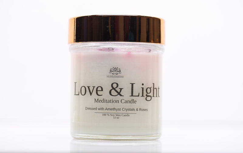 Love and Light Meditation Candle