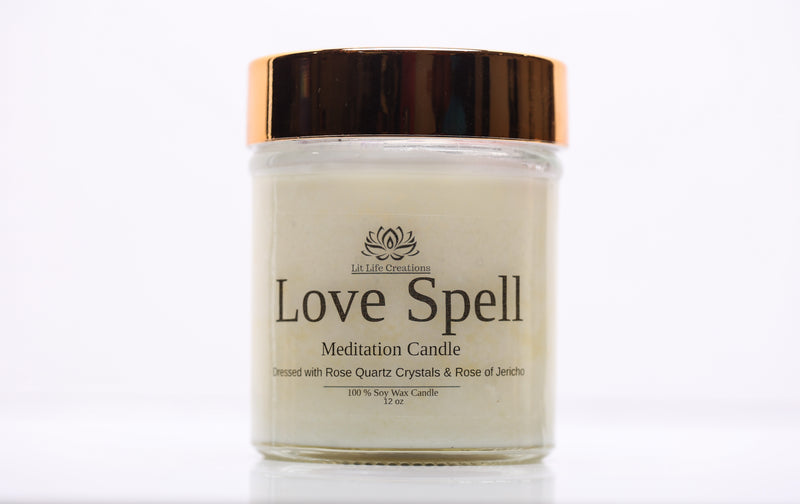 Love Spell Meditation Candle! 100% Soy