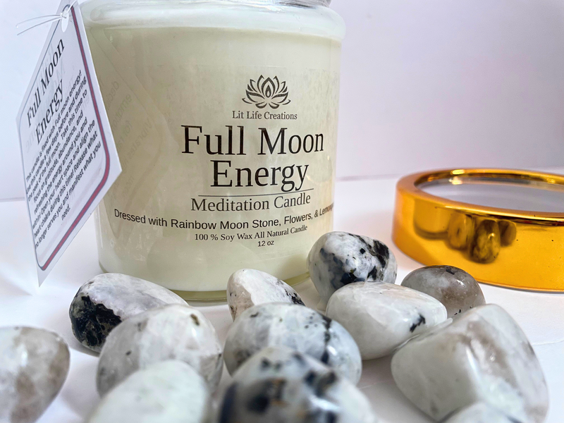 Full Moon Energy Meditation Candle